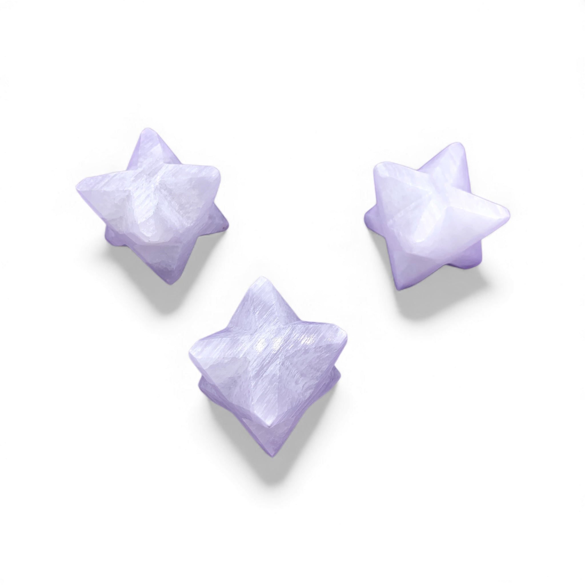 Selenite Merkabas $20
